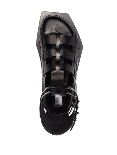 Shop Rick Owens Turbo Cyclop Platform Sandals In Black