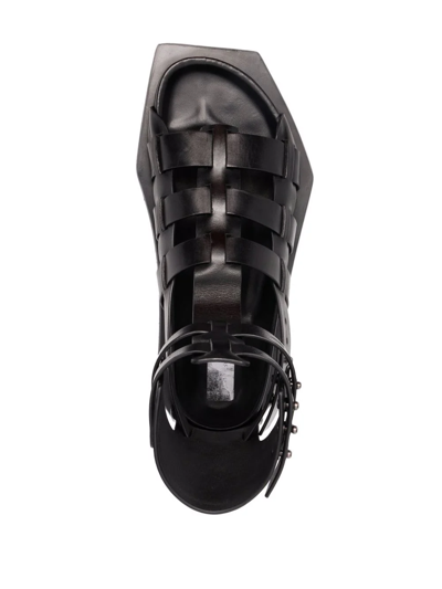 Rick Owens Turbo Cyclop Platform Sandals In Black