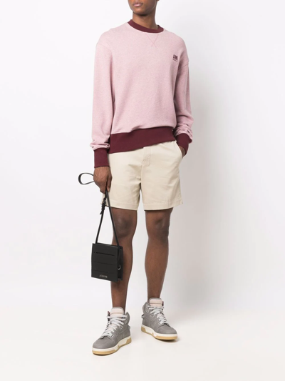 Shop Ami Alexandre Mattiussi Ami Paris Two-tone Sweatshirt In Pink