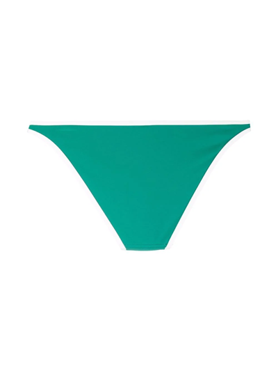 Eres Two-tone Bikini Bottoms In Green