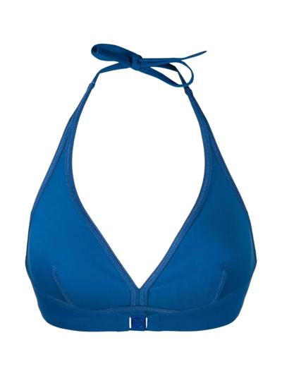 Eres Gang Triangle Bikini Top In Blue