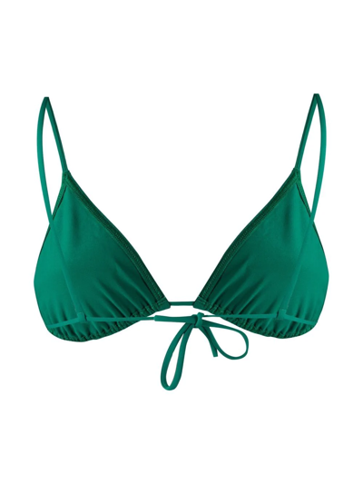 Shop Eres Mouna Triangle Bikini Top In Green