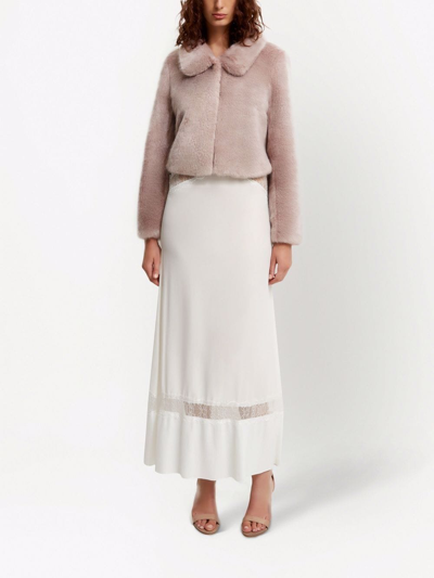 Unreal Fur Tirage Cropped Faux Fur Jacket In Pink