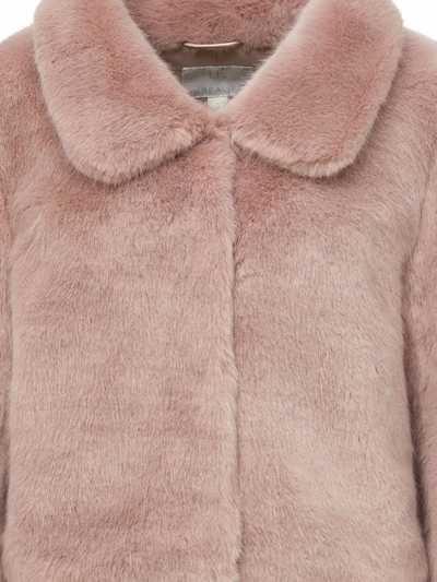 Unreal Fur Tirage Cropped Faux Fur Jacket In Pink