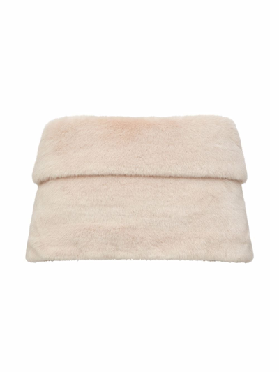 Shop Unreal Fur Champagne Faux-fur Shawl In Neutrals