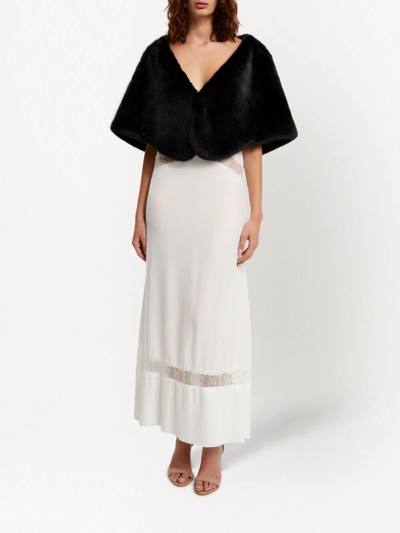Unreal Fur Yasmine Faux Fur Wrap In Black