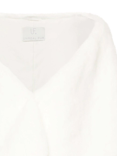 Unreal Fur Yasmine Faux Fur Wrap In White