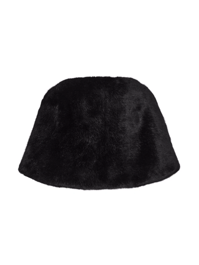 Shop Unreal Fur Yasmine Faux Fur Wrap In Black