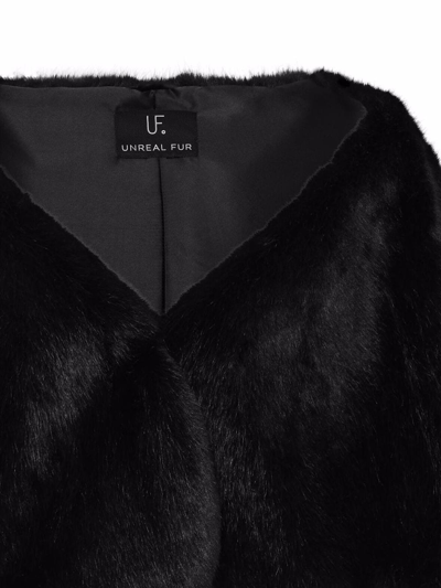 Shop Unreal Fur Yasmine Faux Fur Wrap In Black