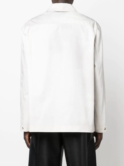 Oamc Chest Pockets Buttoned Overshirt In Grey