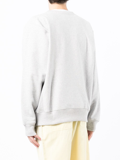 Shop Denim Tears X Champion Logo-print Sweatshirt In Grey