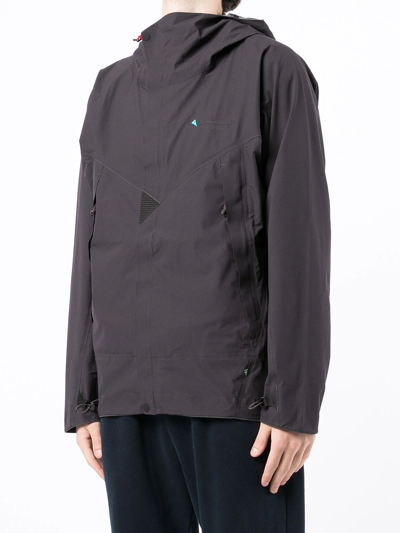 Klättermusen Asynja Hooded Rain Jacket In Black