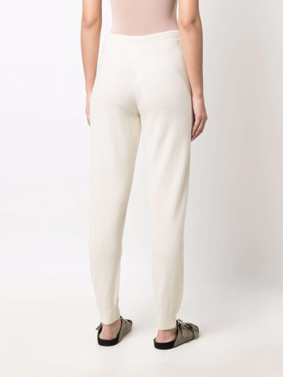 Shop Paula Drawstring Cashmere Leggings In Neutrals