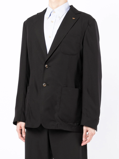 Shop Colombo Single-breasted Cashmere Blazer In Black