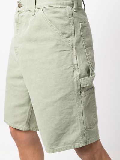 Shop Carhartt Single Knee Utility Shorts In Green