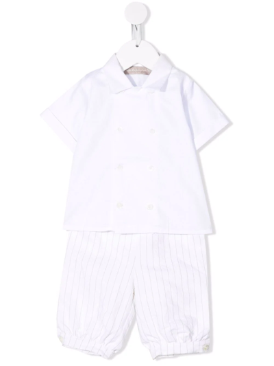 La Stupenderia Colour-block Two-piece Set In White