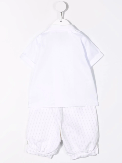 La Stupenderia Colour-block Two-piece Set In White