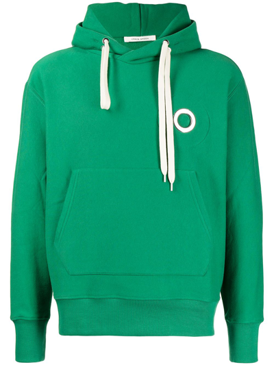 Shop Craig Green Eyelet-embellished Fleece Hoodie In Green