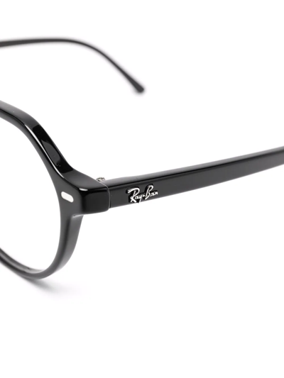 Ray Ban Round-frame Optical Glasses In Black