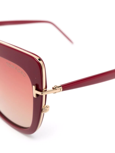 Tom Ford Oversized Tinted Sunglasses In Pink