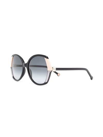 Carolina Herrera Oversized-frame Sunglasses In Black