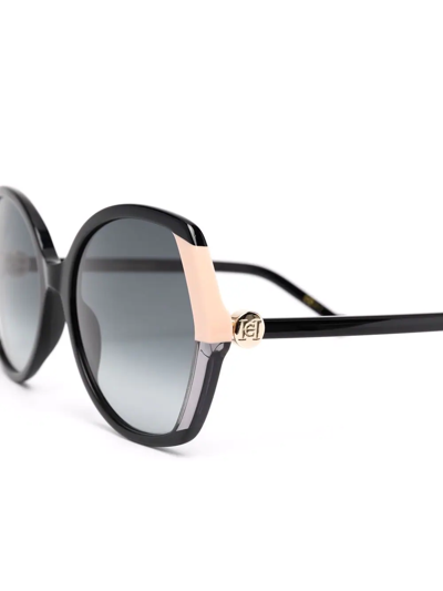 Carolina Herrera Oversized-frame Sunglasses In Black