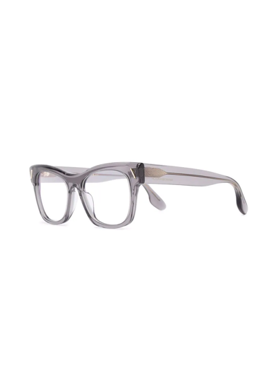 Shop Victoria Beckham Square-frame Glasses In Grey
