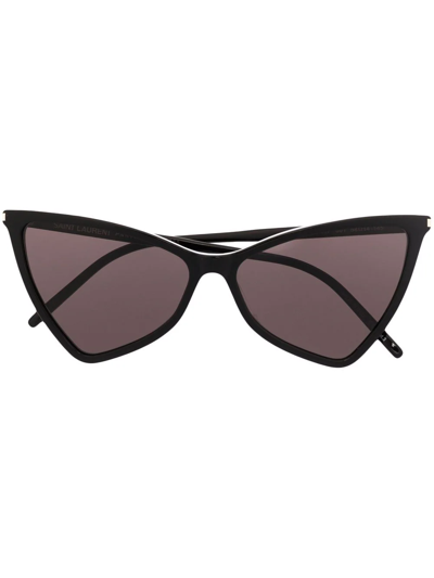 Shop Saint Laurent Jerry Cat-eye Sunglasses In Black