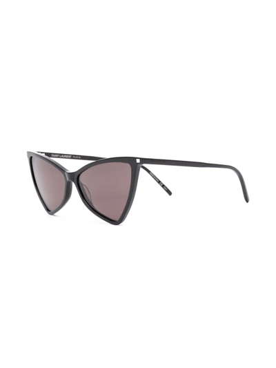 Shop Saint Laurent Jerry Cat-eye Sunglasses In Black