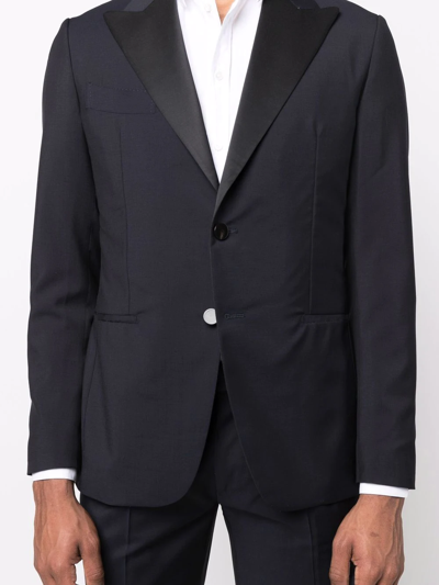 Shop D4.0 Single-breasted Two-piece Suit In Blue