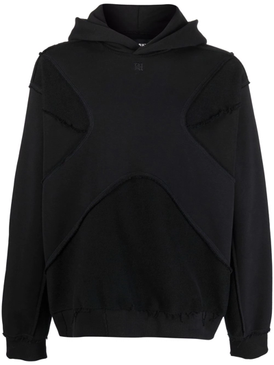 Misbhv Piped Melange Hoodie In Black