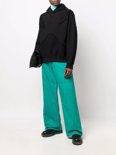 Misbhv Piped Melange Hoodie In Black