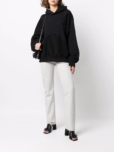 Misbhv Piped Melange Hoodie In Black