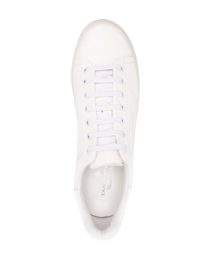Shop Tagliatore Side Logo-detail Sneakers In White