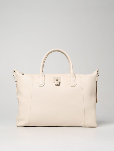 Shop V73 Mariel Bis V ° 73 Bag In Synthetic Leather In Ecru
