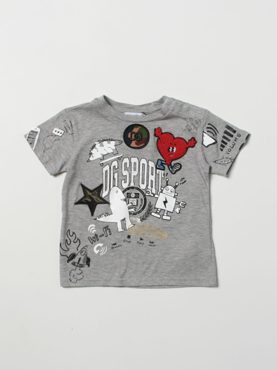 Shop Dolce & Gabbana Printed T-shirt In Grey