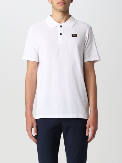 Shop Paul & Shark Polo Shirt  Men Color White