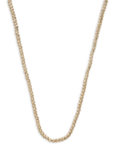 Shop Saks Fifth Avenue Women's 14k Yellow Gold Beaded Chain Necklace