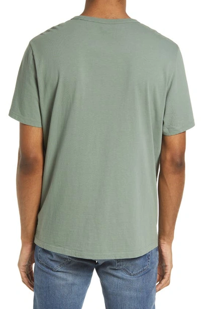 Shop Madewell Allday Garment Dyed Pocket T-shirt In Distant Grove