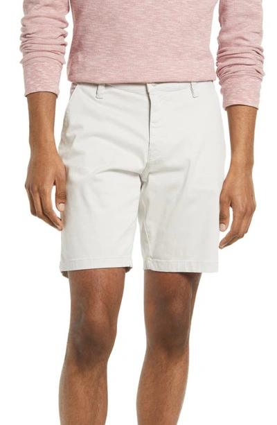 Mavi Jeans Noah Stretch Flat Front Shorts In Oyster Mushroom Twill