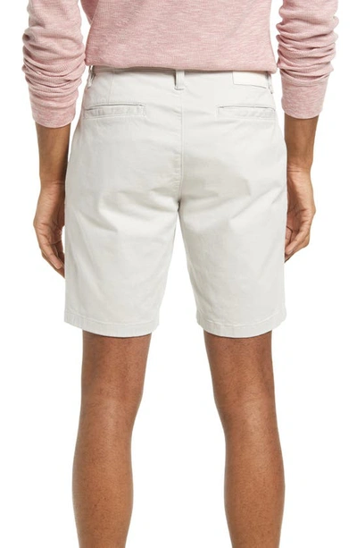 Mavi Jeans Noah Stretch Flat Front Shorts In Oyster Mushroom Twill