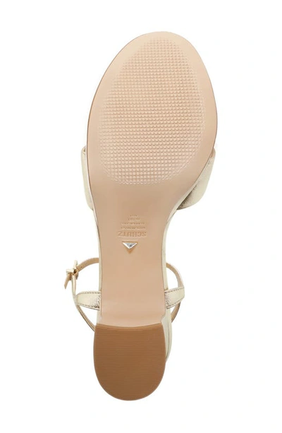 Schutz Keefa Platform Sandals In Platina