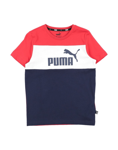 Shop Puma Ess+ Colorblock Tee B Toddler T-shirt Red Size 5 Cotton, Polyester