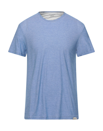 Shop Brooksfield Man T-shirt Midnight Blue Size L Cotton