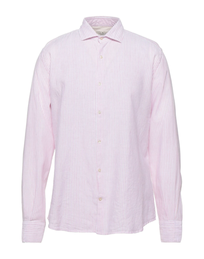 Shop Brooksfield Man Shirt Pink Size 17 Cotton, Linen