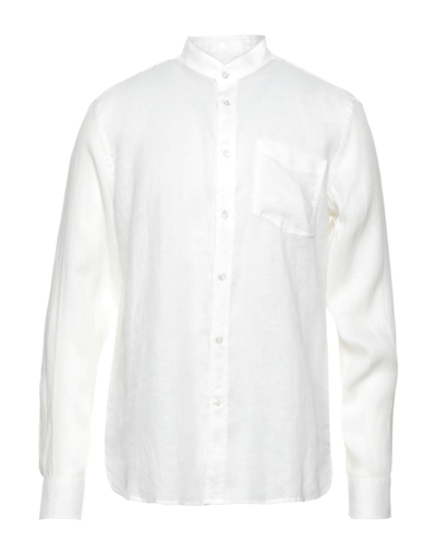 Shop Mauro Grifoni Grifoni Man Shirt Ivory Size 15 ¾ Linen In White