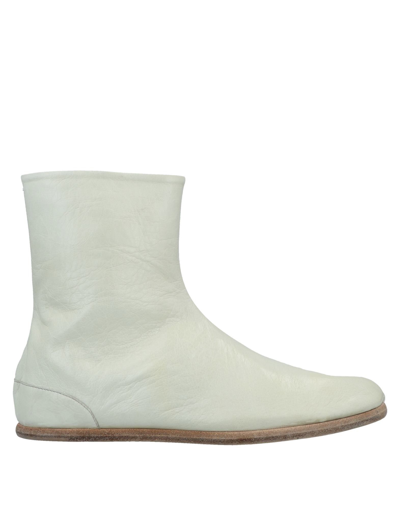 Shop Maison Margiela Ankle Boots In Ivory