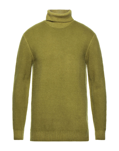 Shop Altea Man Turtleneck Military Green Size M Virgin Wool