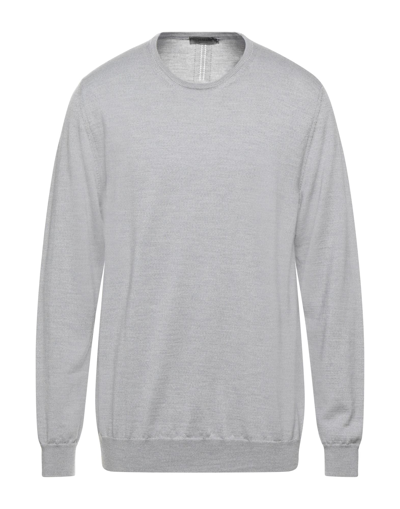 Shop +39 Masq Man Sweater Light Grey Size 3xl Merino Wool