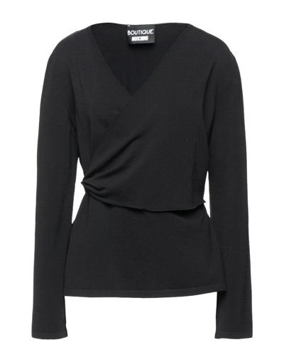 Shop Boutique Moschino Woman Sweater Black Size 8 Viscose, Polyamide